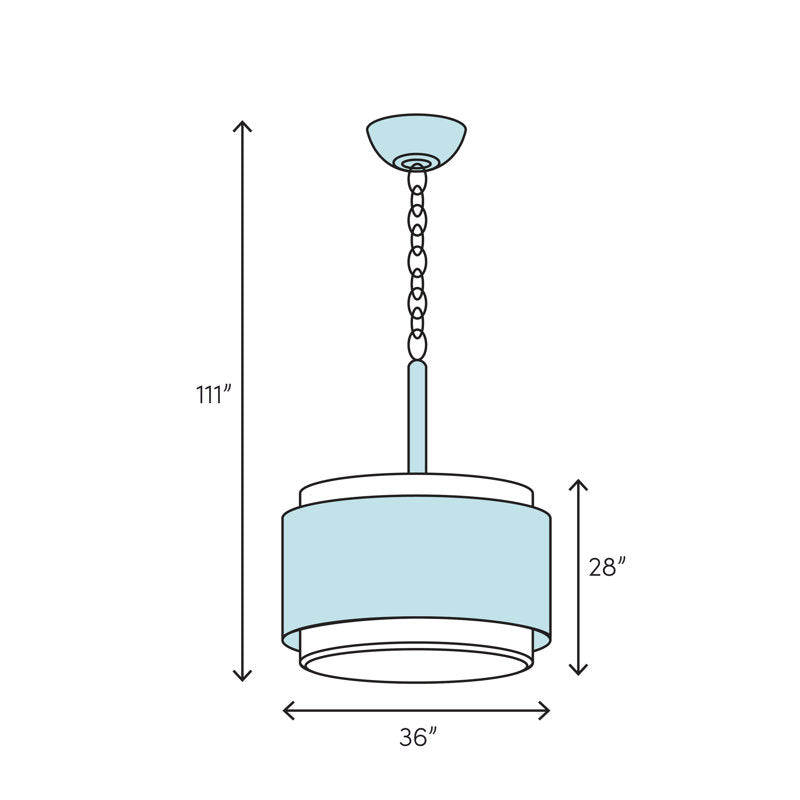 Greenbriar Oak 8 - Light Chandelier