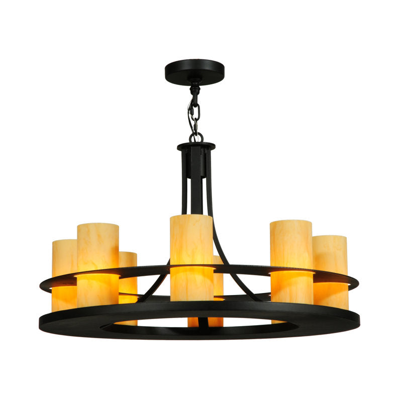 Greenbriar Oak 8 - Light Chandelier