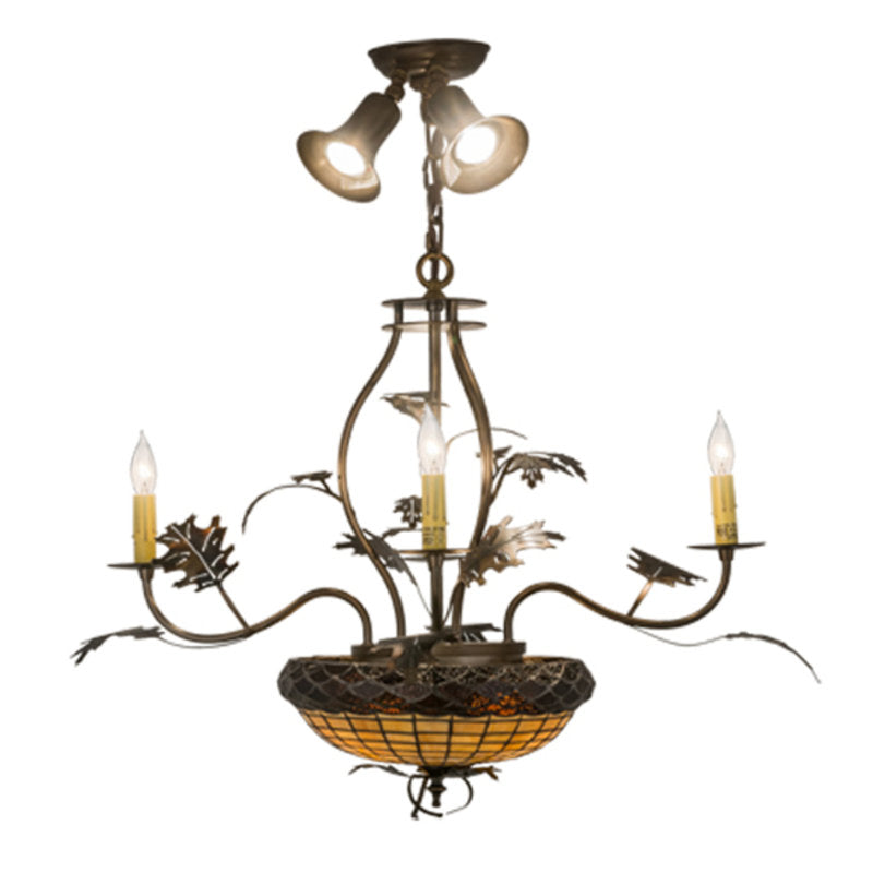 Greenbriar Oak 9 - Light Chandelier