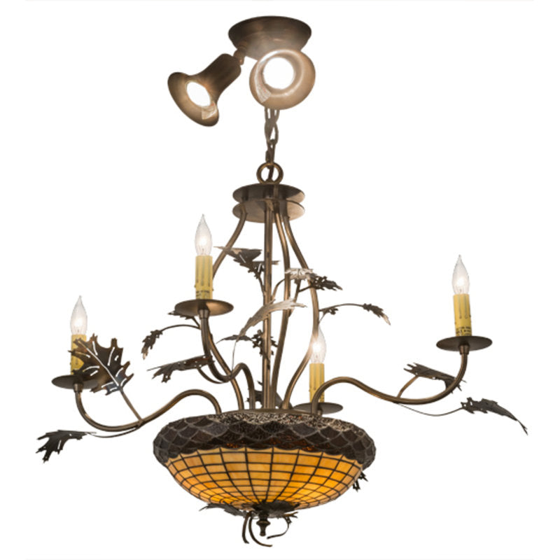 Greenbriar Oak 9 - Light Chandelier