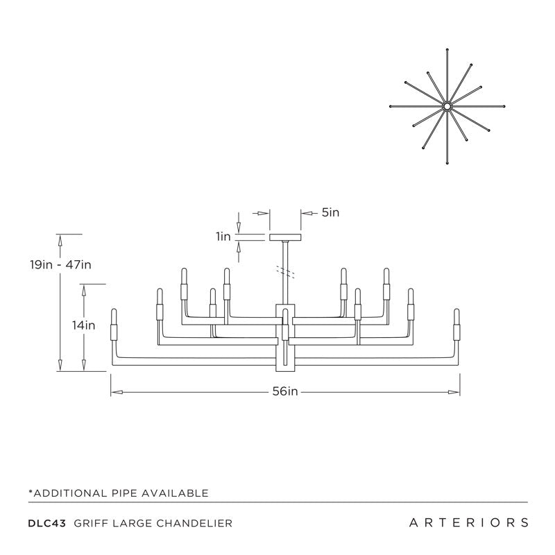 Griff 12 - Light Chandelier