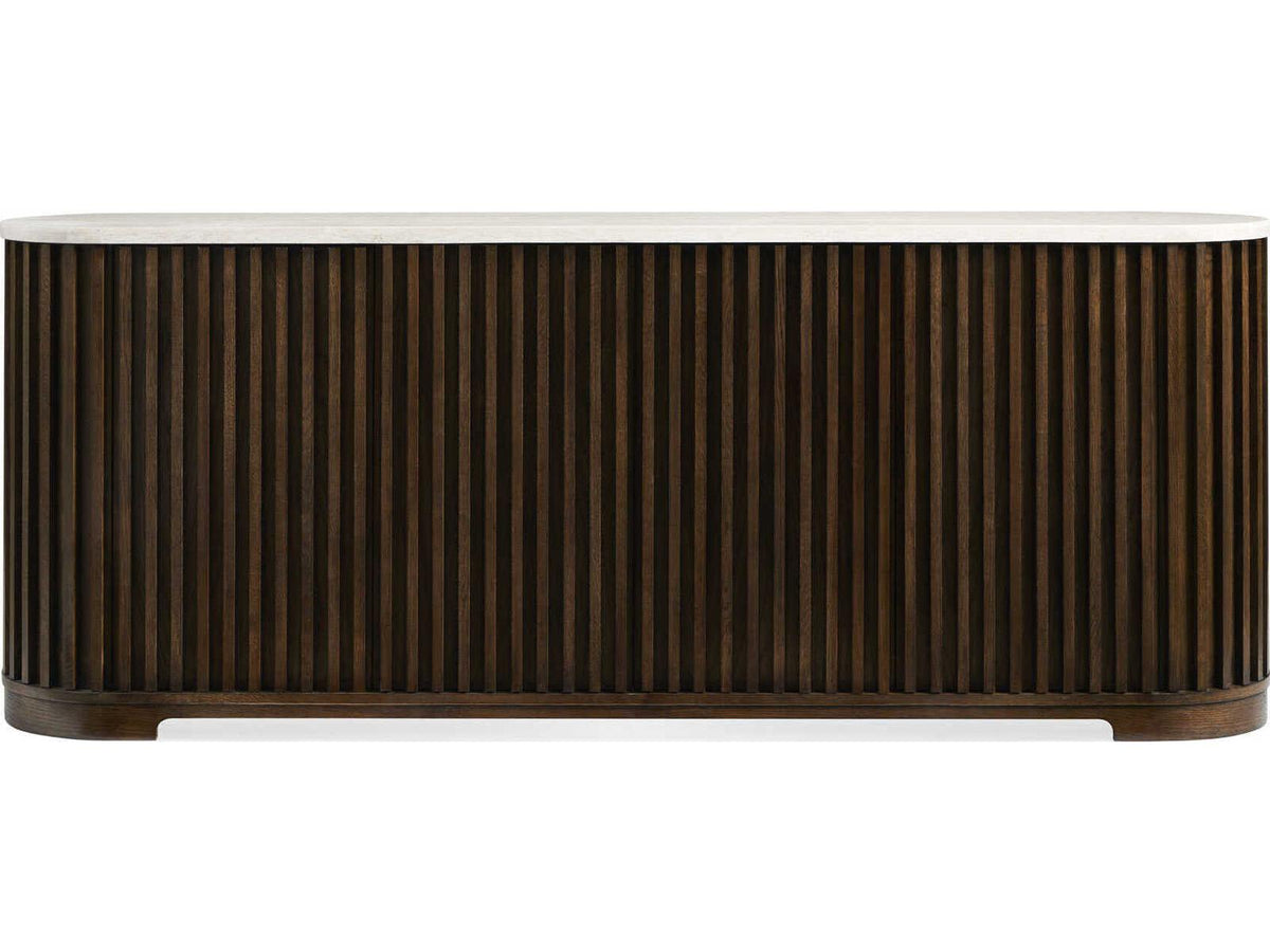 Revival 81 Oasis Oak Wood Credenza in Equestrian Brown