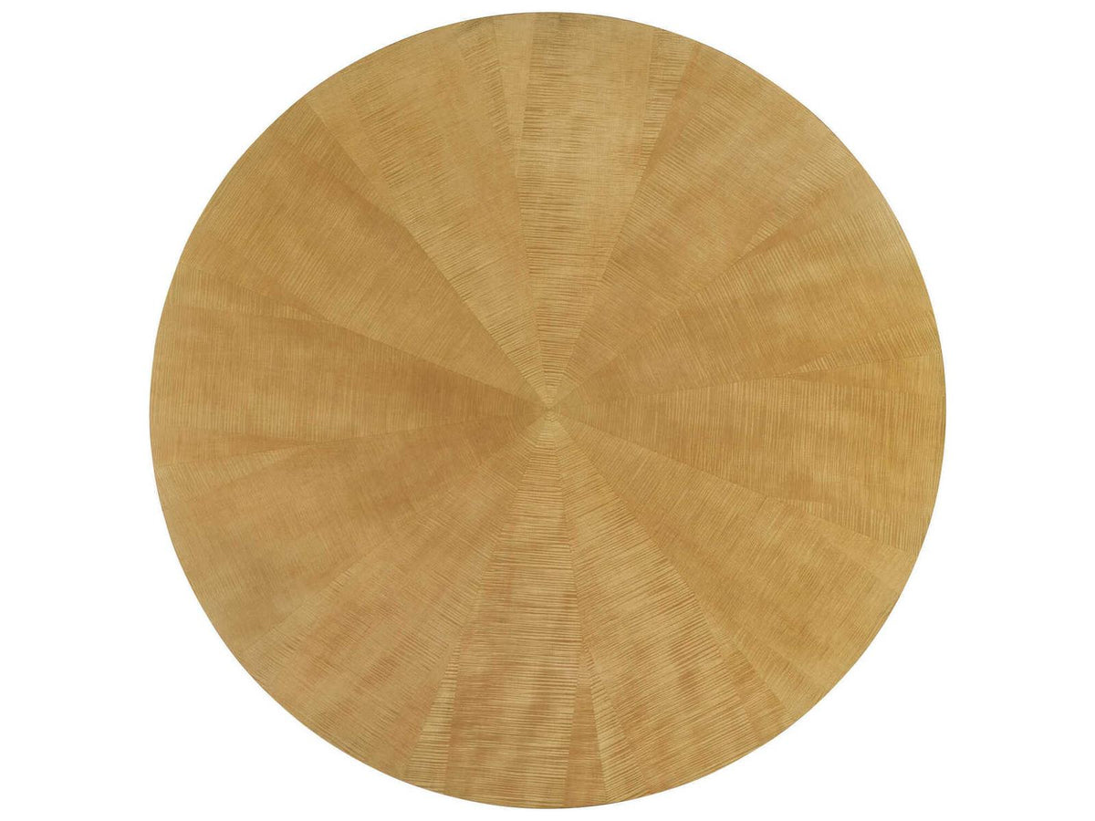 Leighton Round Wood Dining Table in Champagne