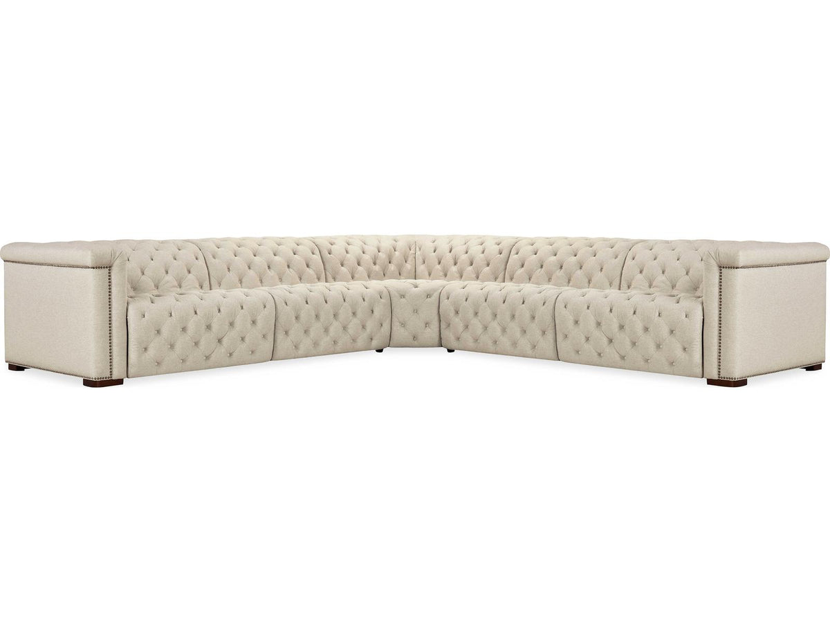 Ss Beige Faux Leather Sectional Sofa