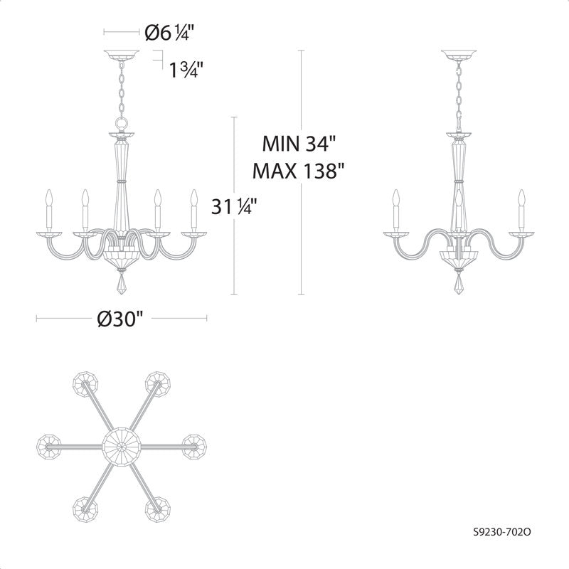 Habsburg 6 - Light Chandelier
