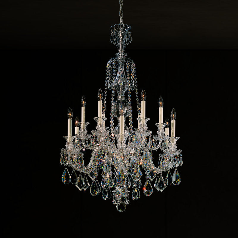 Hamilton 12 - Light Glass Chandelier