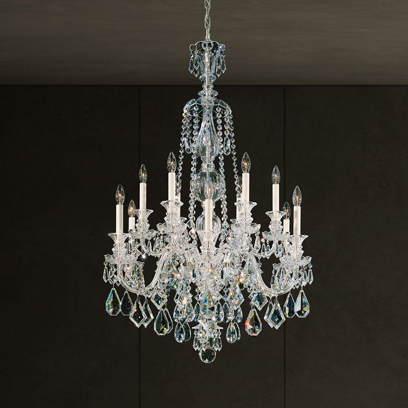 Hamilton 12 - Light Glass Chandelier