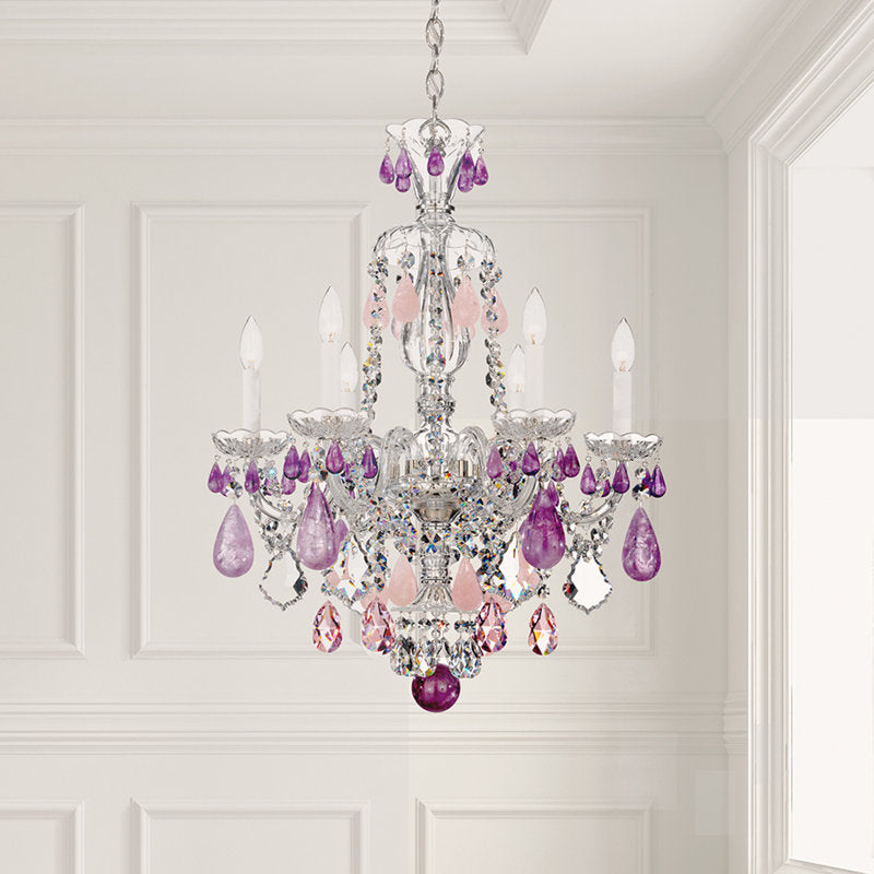 Hamilton 6 - Light Glass Chandelier