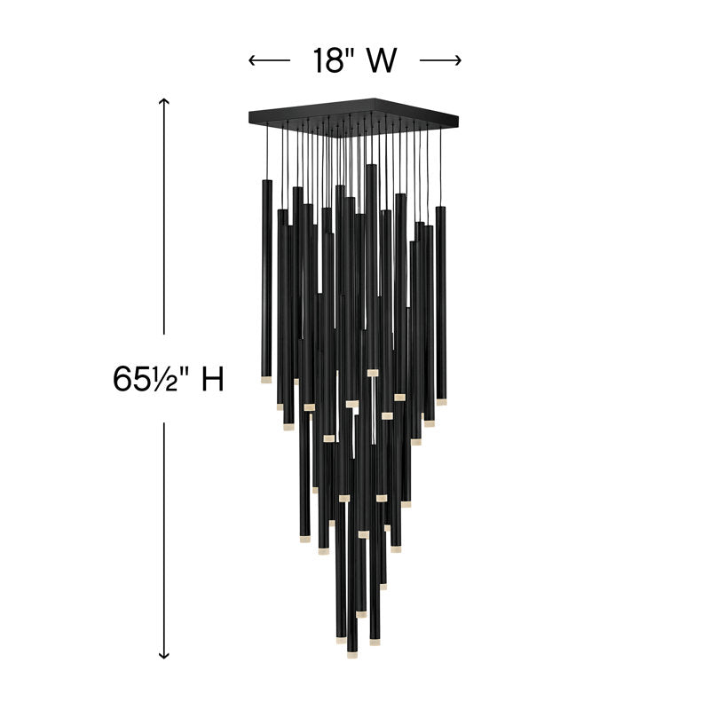 Harmony 36 - Light Cluster Cylinder LED Pendant