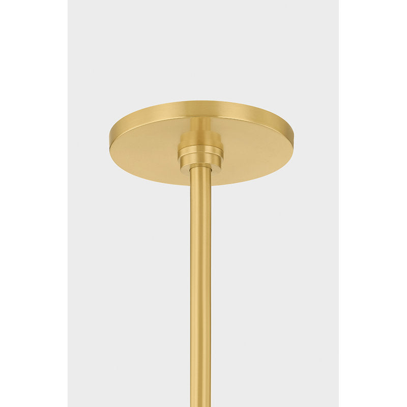 Harpswell Chandelier in Aged Brass