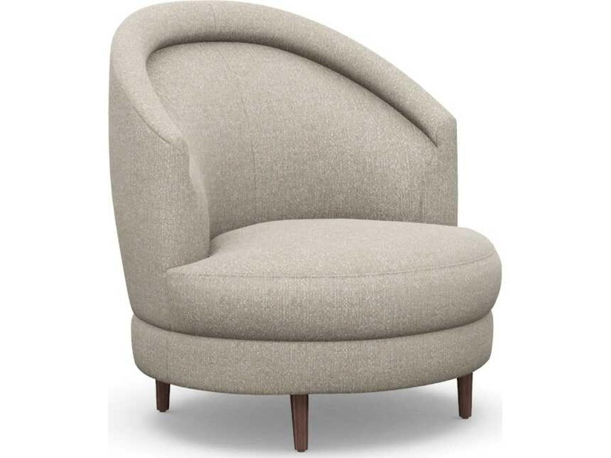 Capri Swivel Beige Accent Chair