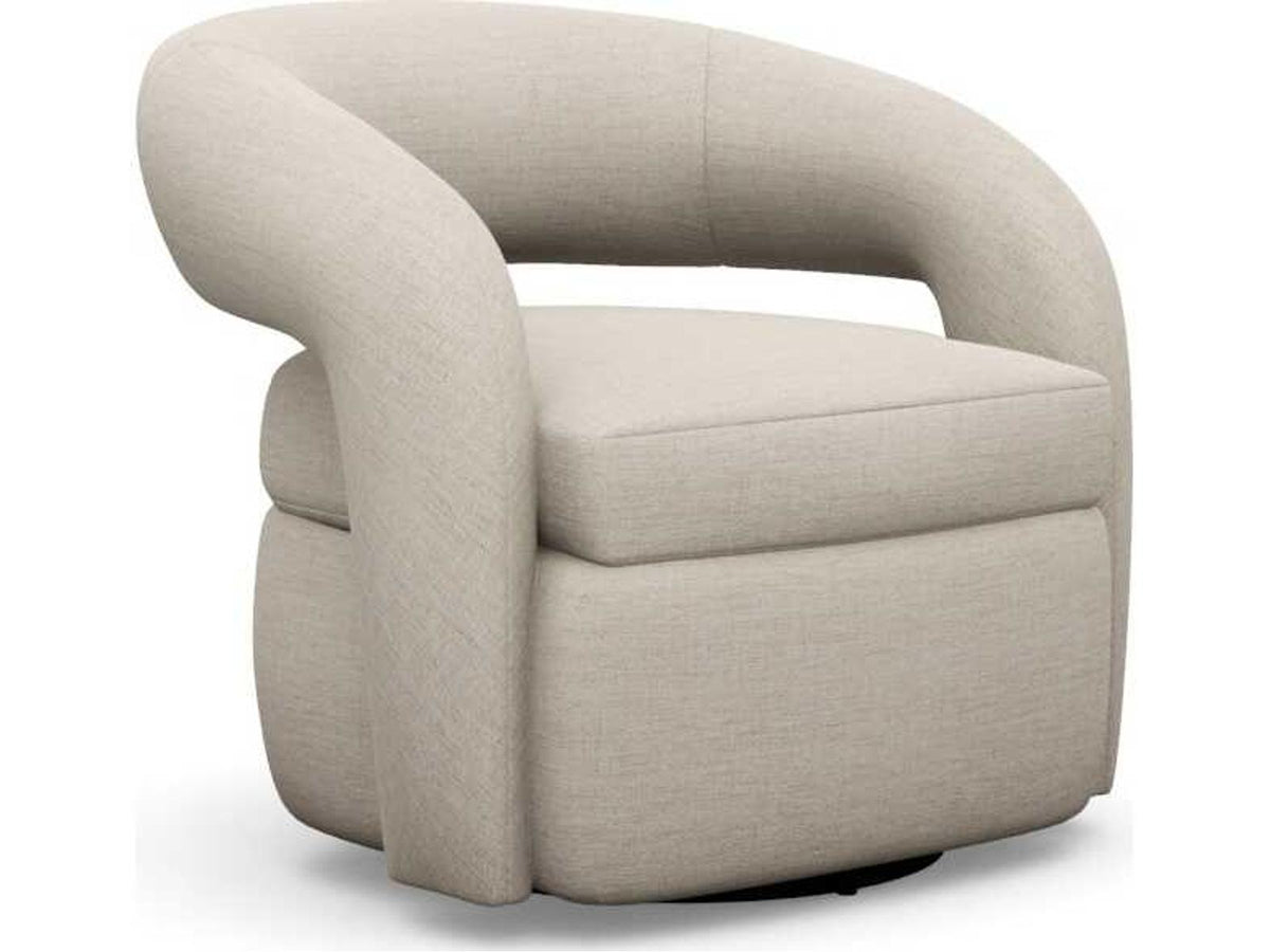 Targa Swivel Beige Accent Chair