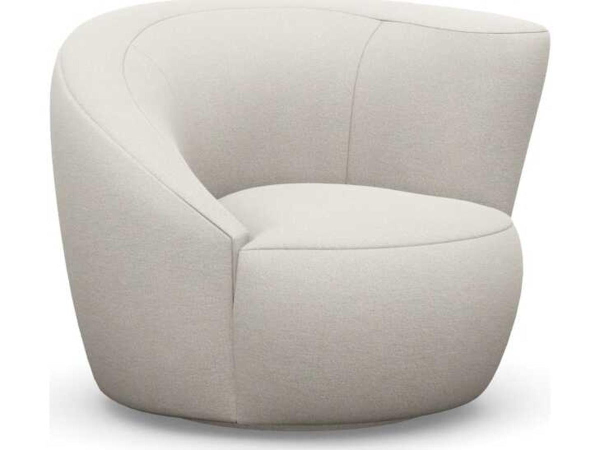 Carlisle Swivel Accent Chair in Cream Performance Fabric
