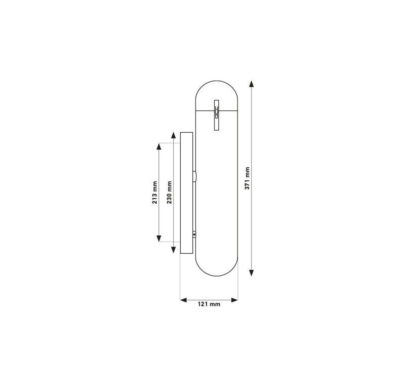 ISP 1 - Light LED Flush Mounted Sconce