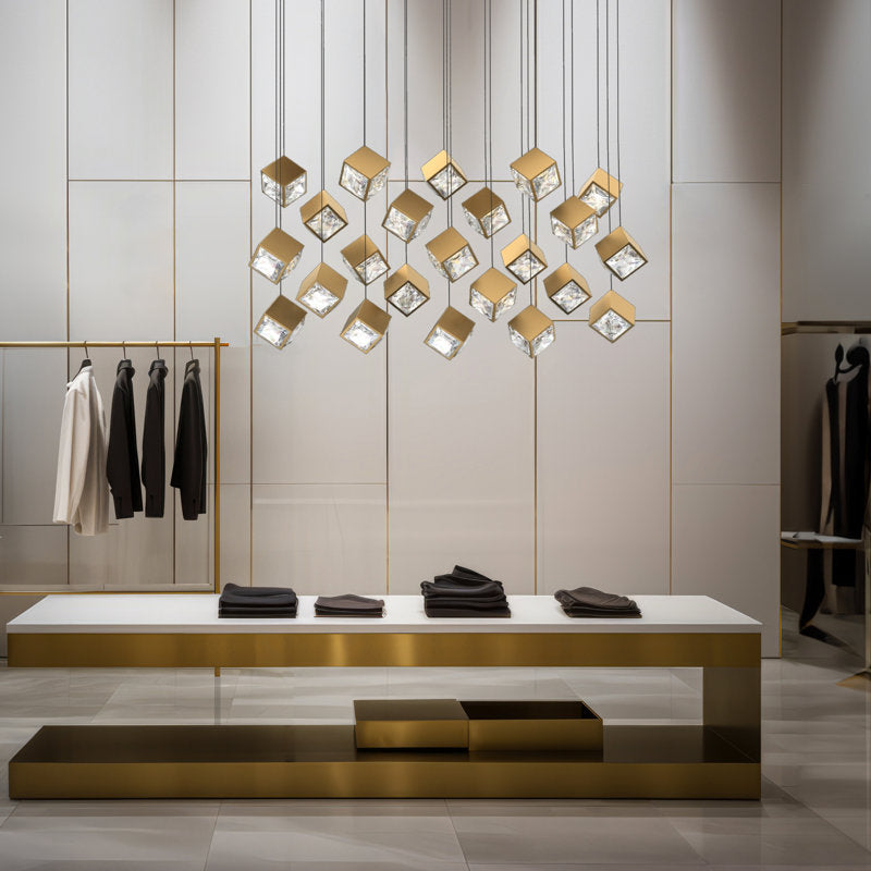 Ice Cube Linear Multi-Light 4-CCT Pendant