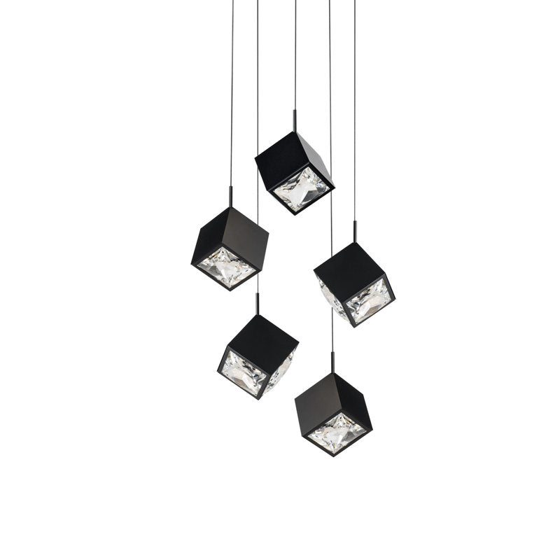 Ice Cube Round Multi-Light 4-CCT Pendant