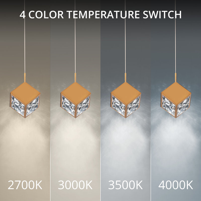 Ice Cube Square Multi-Light 4-CCT Pendant
