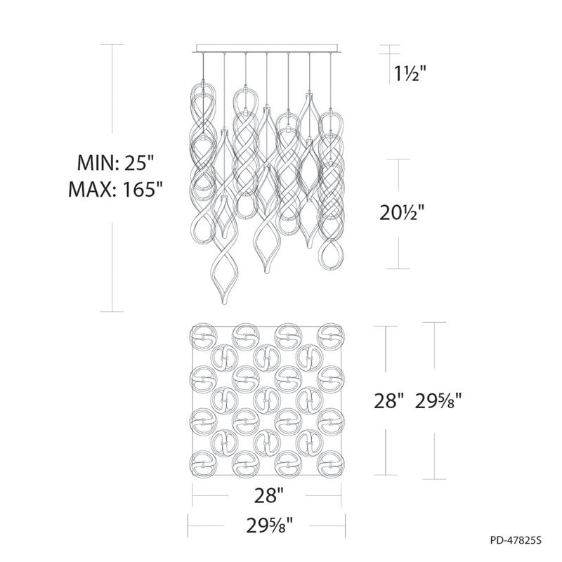 Interlace 25 - Light LED Pendant