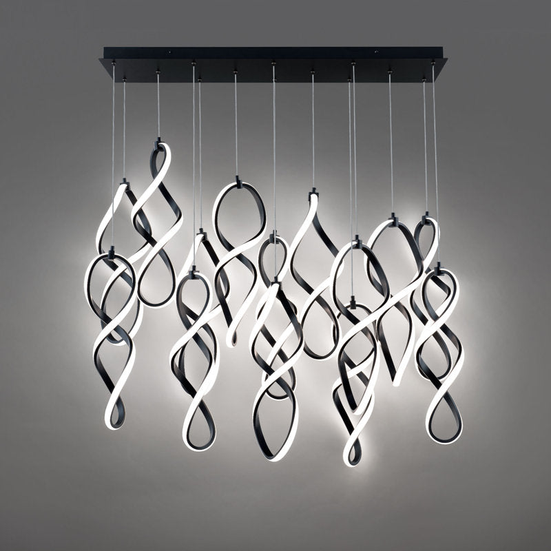 Interlace Linear Multi-Light 4-CCT Pendant