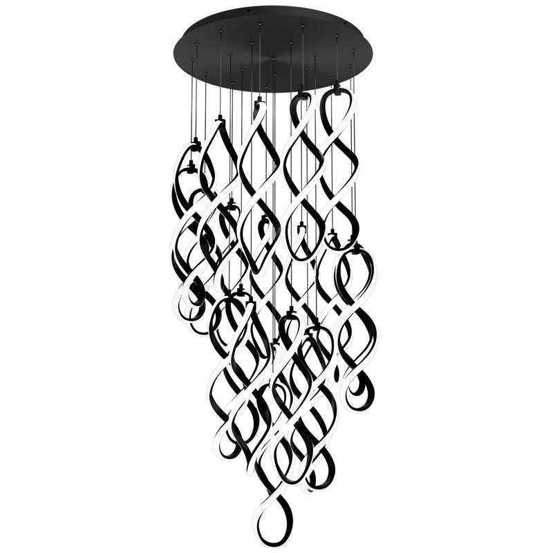 Interlace Round Multi-Light 4-CCT Pendant
