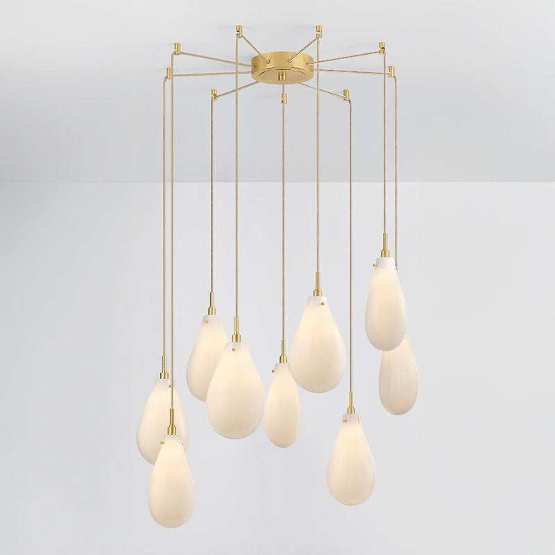 Ironwood Chandelier in Aged Brass