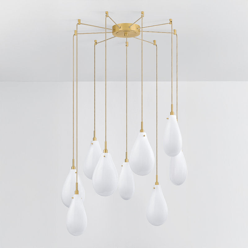 Ironwood Chandelier in Aged Brass