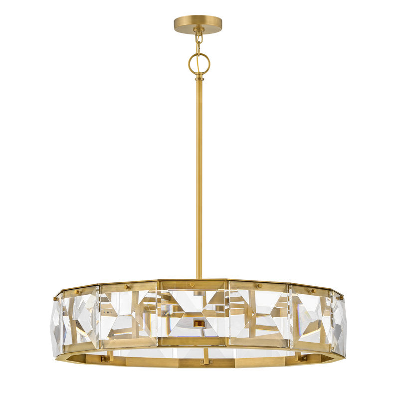 Jolie 1 - Light Unique Drum LED Chandelier