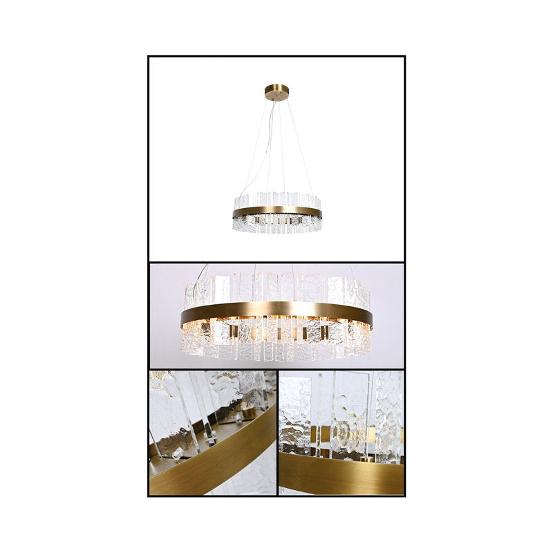Jupiter 44 - Light Shaded Wagon Wheel LED Chandelier