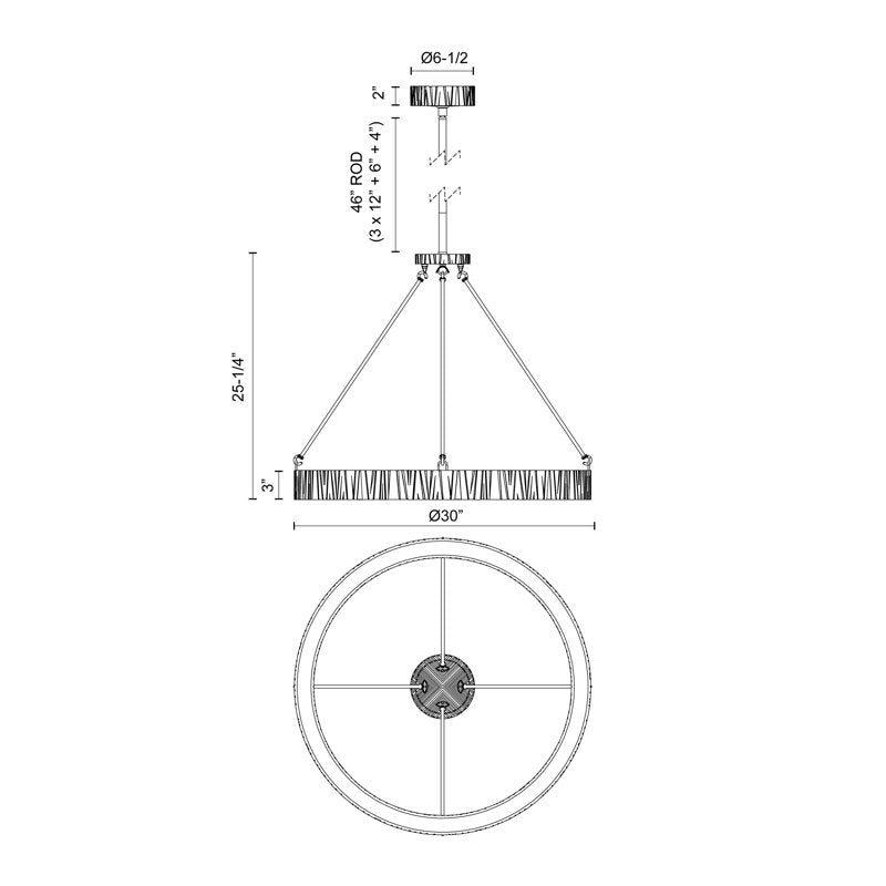 Kensington 1 - Light LED Pendant