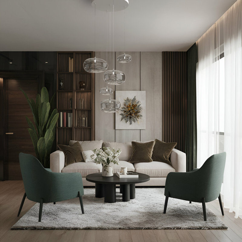Kloud mix of 5 Pendant Lights