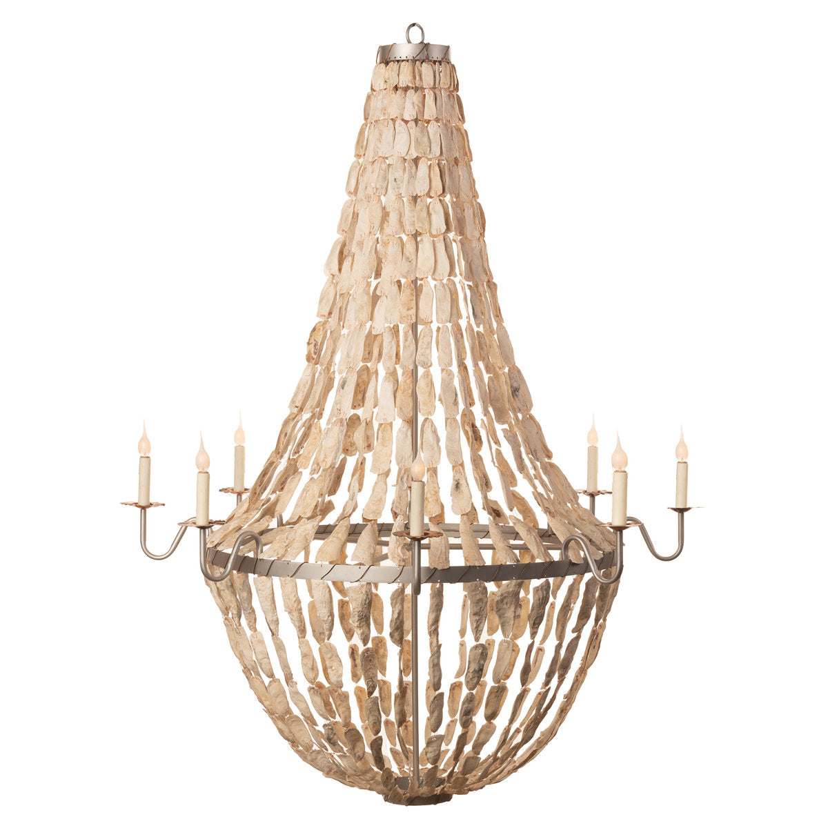 Large Empire Oyster Shells Chandelier