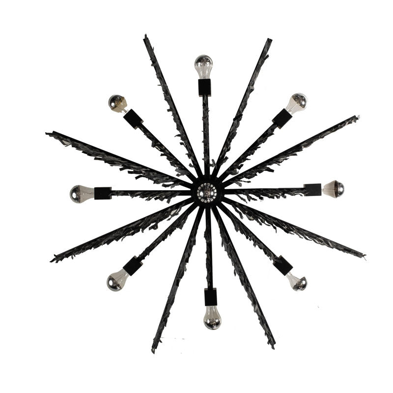 Large Leather Fringe Chandelier