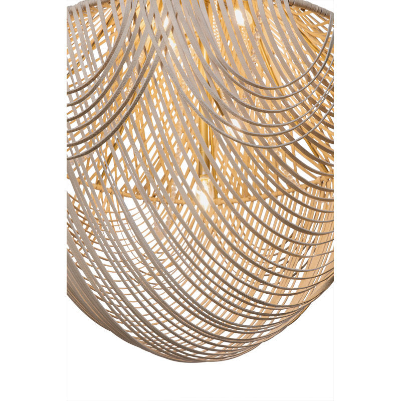 Large Leather Fringe Chandelier