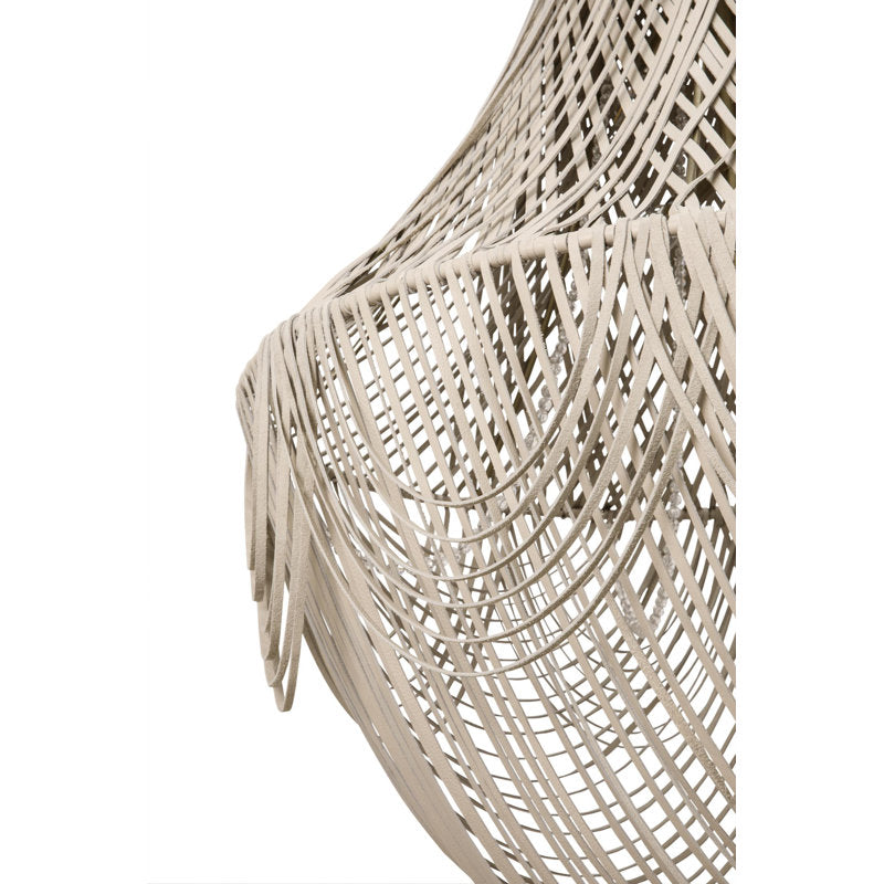 Large Leather Fringe Chandelier