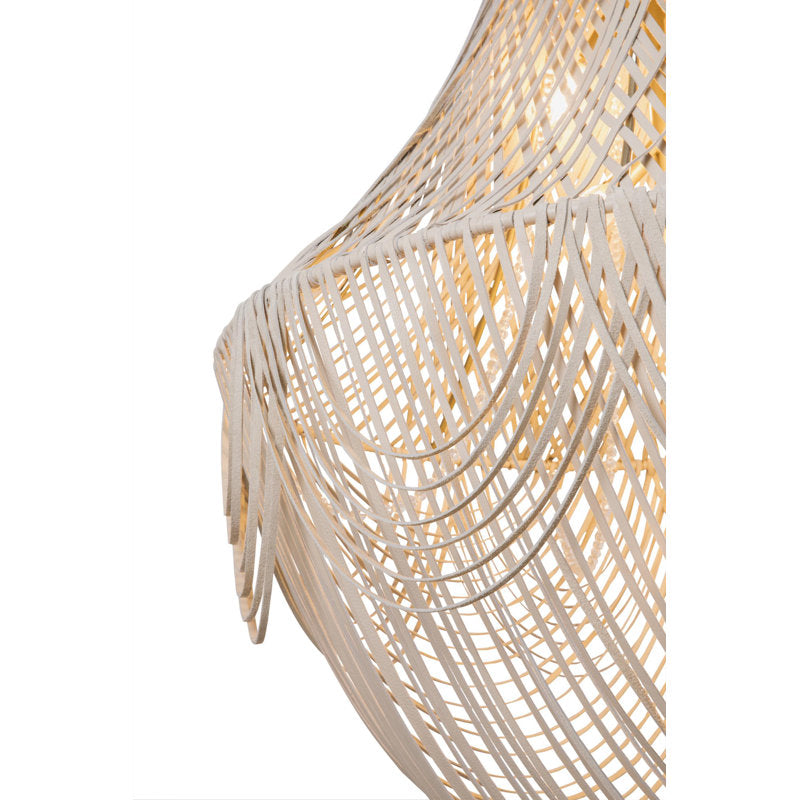 Large Leather Fringe Chandelier