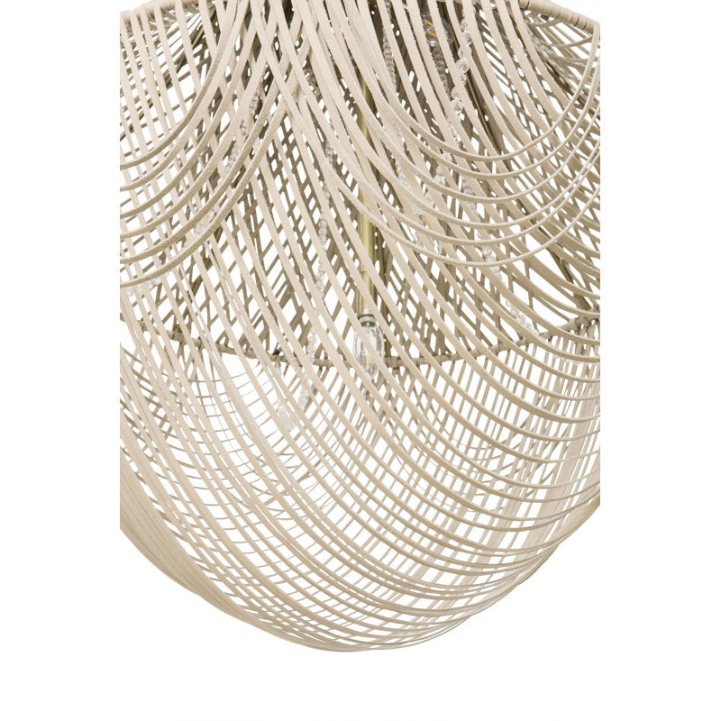 Large Leather Fringe Chandelier