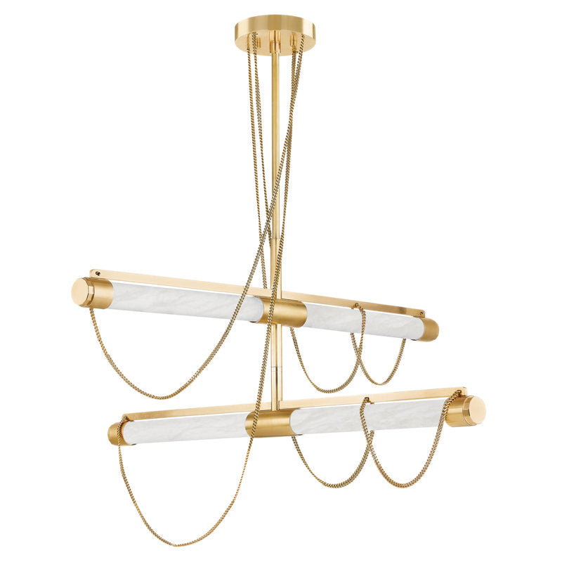 Lariat - Dimmable LED Cylinder Chandelier by Noz Nozawa for Corbett Lighting