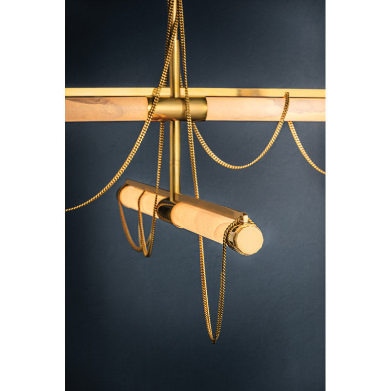Lariat - Dimmable LED Cylinder Chandelier by Noz Nozawa for Corbett Lighting