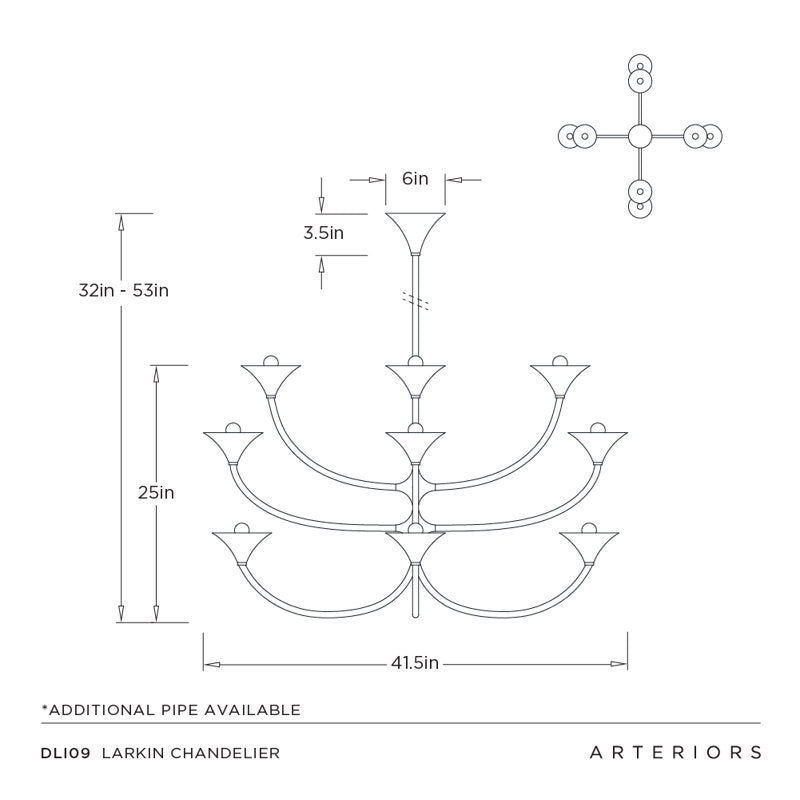 Larkin 12 - Light Chandelier