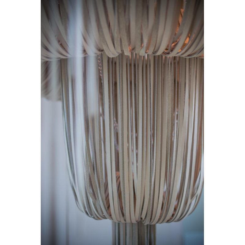 Leather Fringe Chandelier