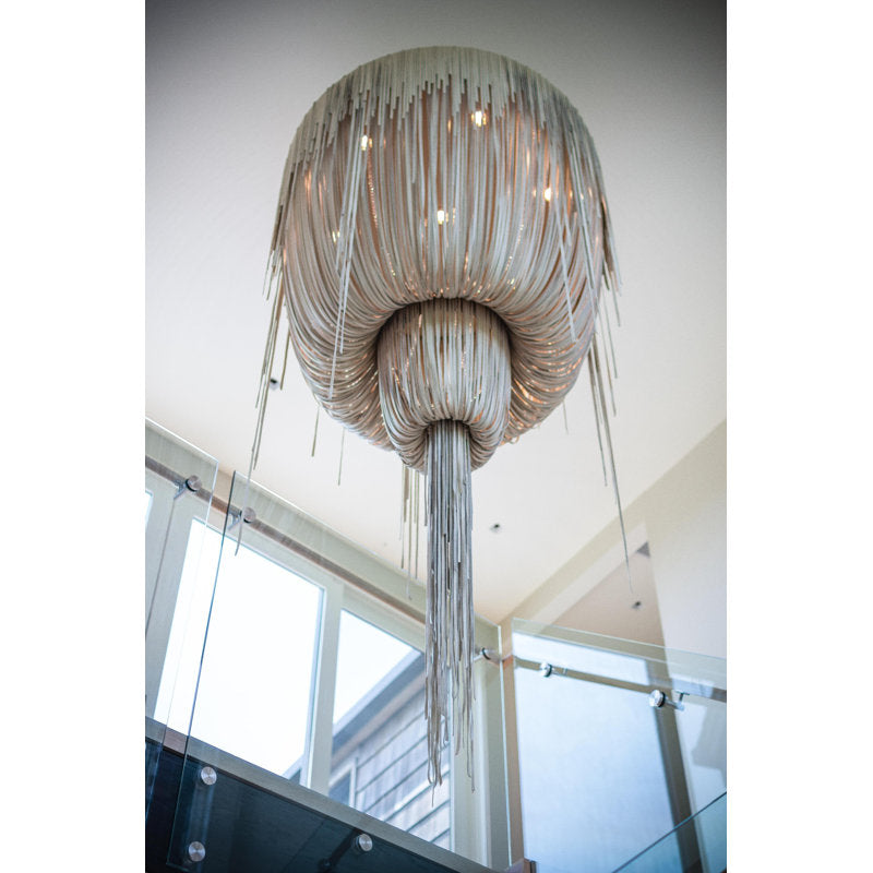 Leather Fringe Chandelier