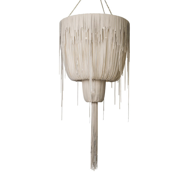 Leather Fringe Chandelier