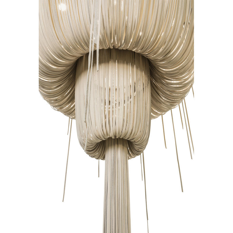 Leather Fringe Chandelier