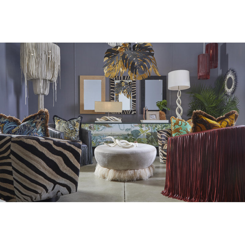 Leather Fringe Chandelier