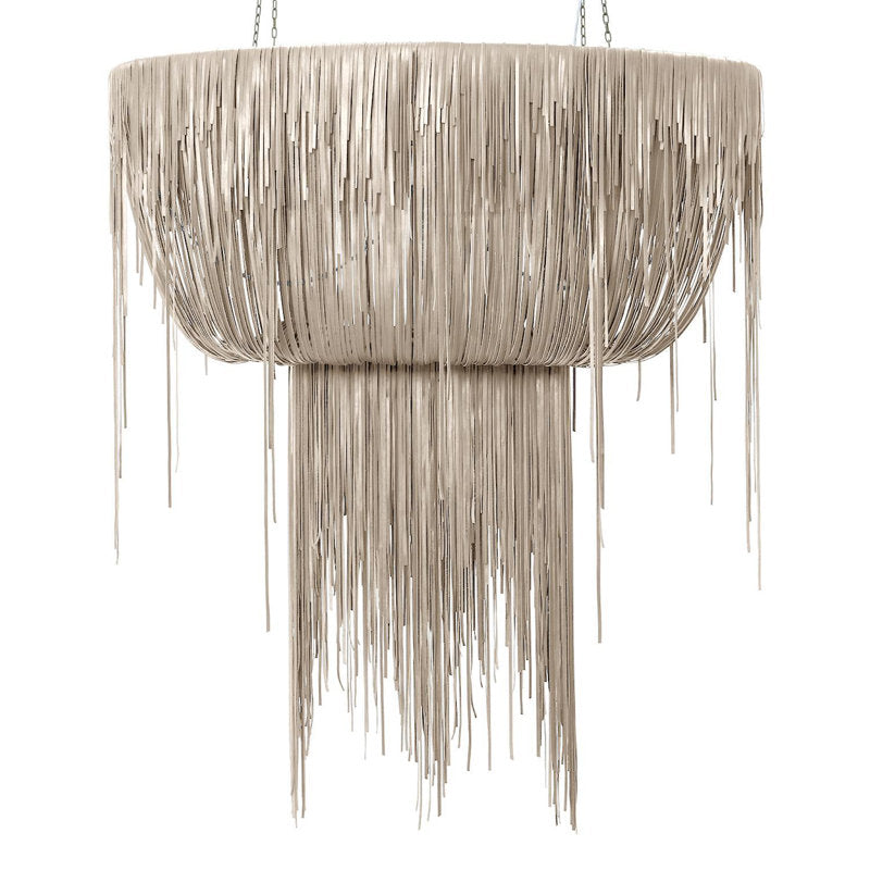 Leather Fringe Chandelier