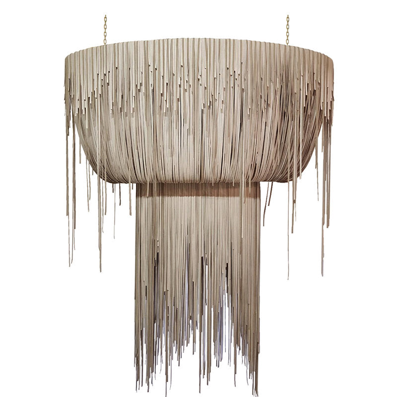 Leather Fringe Chandelier