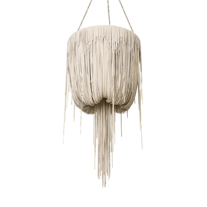 Leather Fringe Chandelier