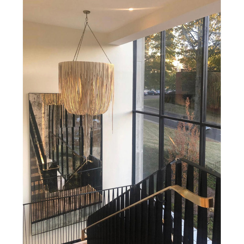 Leather Fringe Chandelier