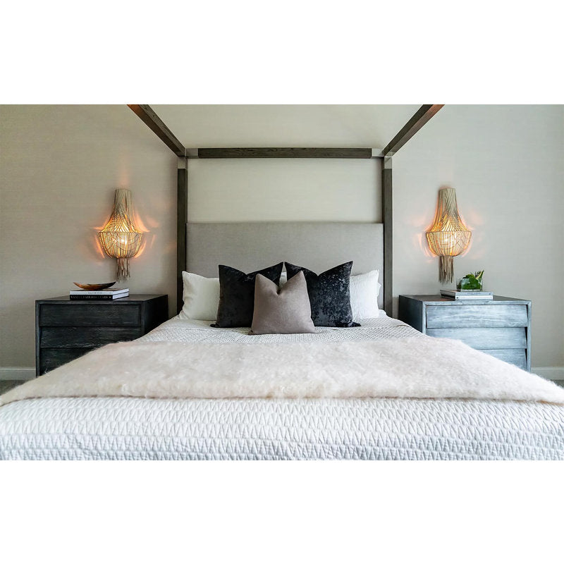 Leather Fringe Wall Sconce