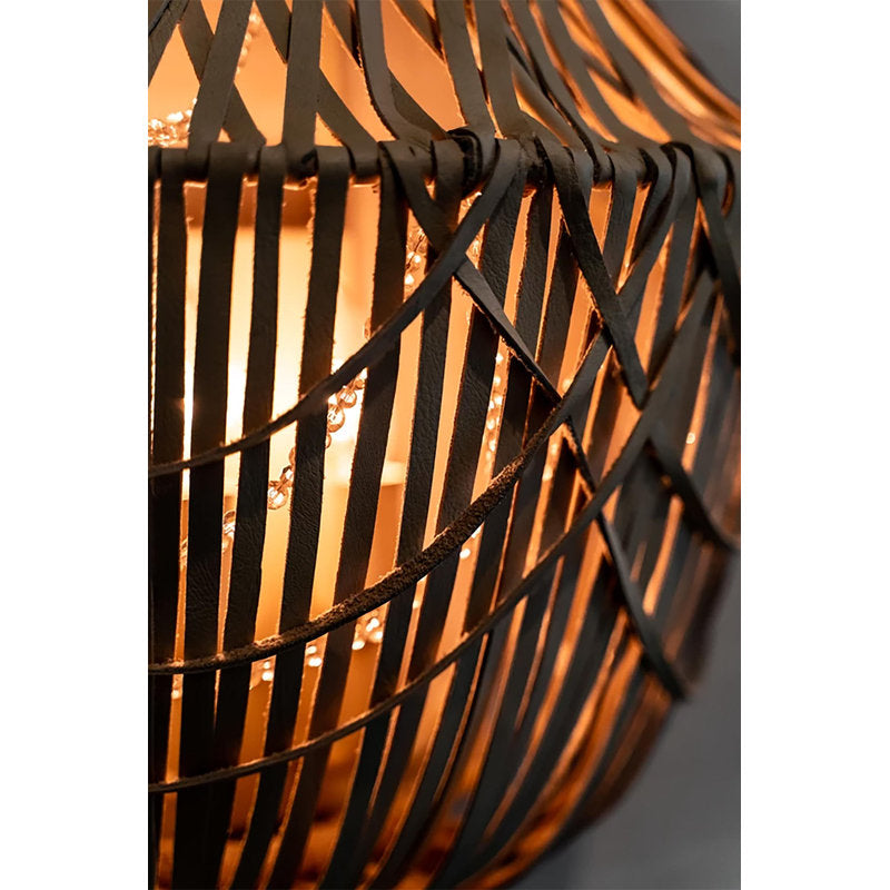 Leather Fringe Wall Sconce